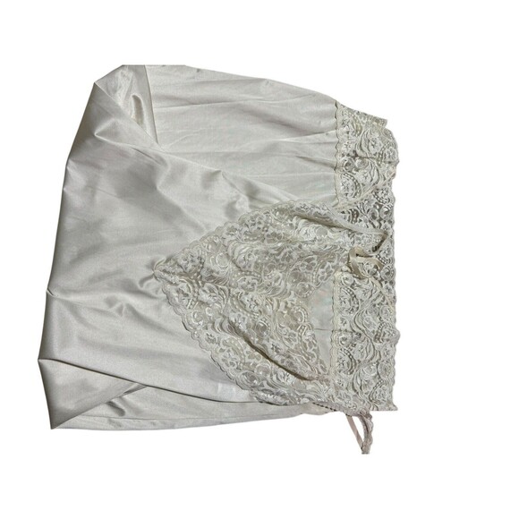 Vanity Fair Full Slip Vintage White Nylon Lace 10-752 Adjustable Straps Size 36 - Picture 5 of 11